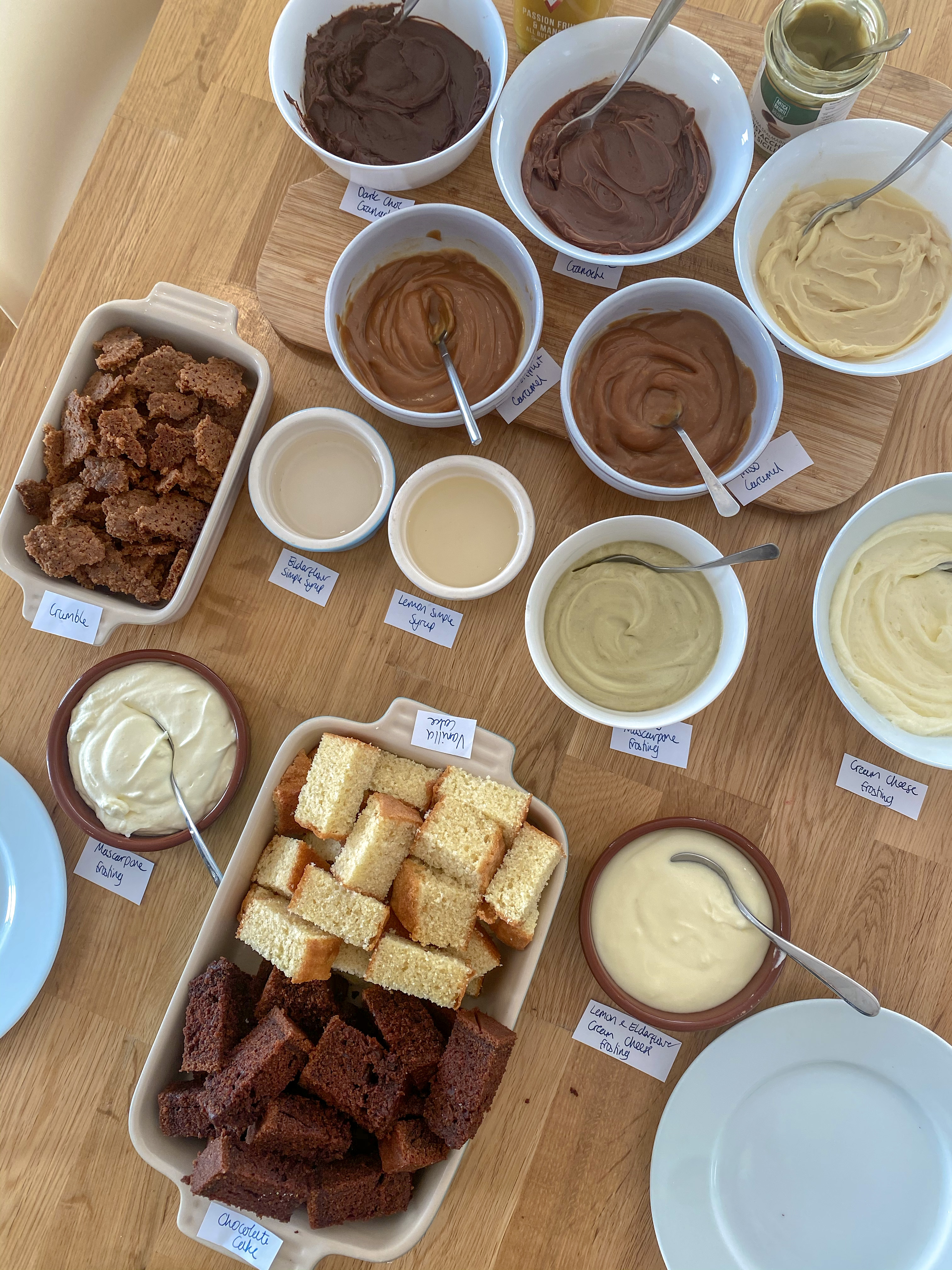 Wedding cake tasting